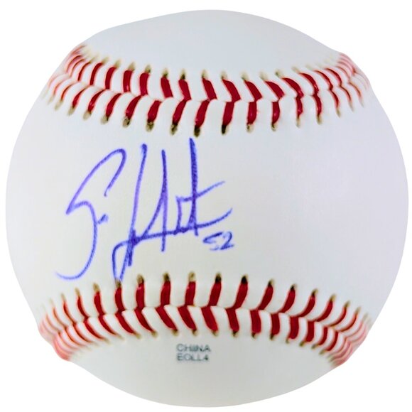 Reiver Sanmartin Autographed Baseball Cincinnati Reds Proof Photo COA Authentic - Picture 1 of 7
